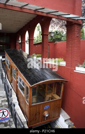 Espagne - Catalogne - Alt Penedés (district) - Barcelone. Gelida ; funiculaire. Banque D'Images