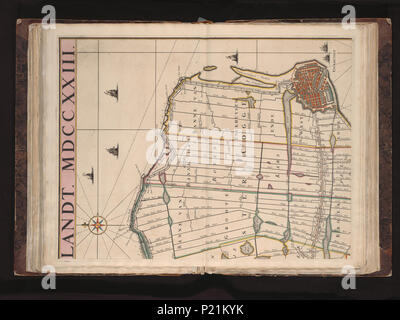 . Nieuwe kaarte dyckgraafschap Dregterlandt van het van Oostwoudt MDCCXXIII / [Govert] . Échelle [ch. 1:15,000]. 8 feuilles carte murale de Drechterland . 1723. Govert Oostwoudt XUBAKZL12A5 053, 3/23/12, 1:28 PM, 8C, 7992x10656 (0 +0), 100  %  %  %  %, Juni 2011 PPRO, 1/120 s, r55.1, G22.4, B20.2 188 Carte - Collections spéciales de l'Université d'Amsterdam - OTM- HB-KZL I 2 A 5 (53) Banque D'Images