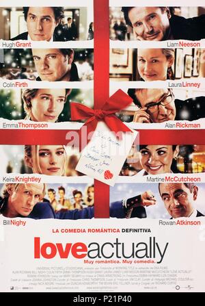 Titre original : Love Actually. Titre en anglais : L'AMOUR EN FAIT. Film Directeur : RICHARD CURTIS. Année : 2003. Credit : Universal Studios / Album Banque D'Images