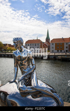 La célèbre sculpture HAN dans Helsingor( Elseneur, Danemark). L'Europe Banque D'Images