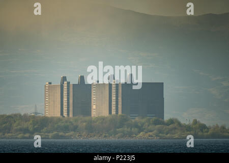 Trawsfynydd lake et l'imminence de la majeure partie de l'énergie nucléaires désaffectés, le parc national de Snowdonia, Gwynedd, au nord du Pays de Galles UK Banque D'Images