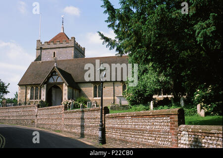 L'église Saint Pierre dans le quartier de la vieille ville de Bexhill-On-Sea, East Sussex, UK Banque D'Images