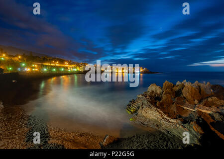 Punta Brava.Playa Jardin,Puerto de la Cruz, Tenerife. Banque D'Images