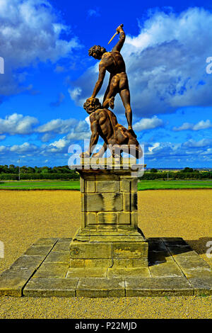 National Trust Seaton Delaval Hall Northumberland David et Goliath Banque D'Images