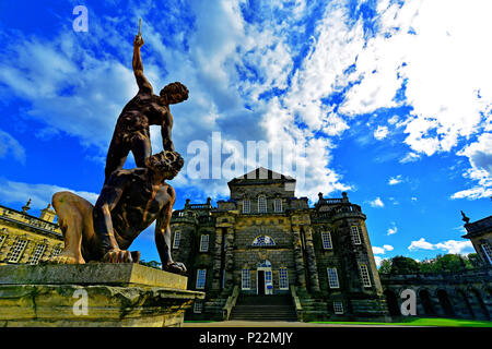 National Trust Seaton Delaval Hall Northumberland David et Goliath Banque D'Images