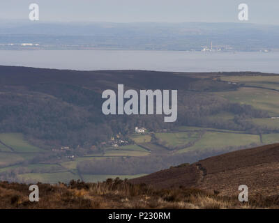 Dunkery Beacon de Selworthy Churc, Exmoor, Somerset, Pâques 2018 Banque D'Images