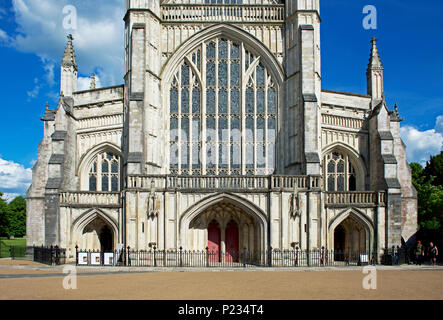 La cathédrale de Winchester, Hampshire, Angleterre, Royaume-Uni Banque D'Images