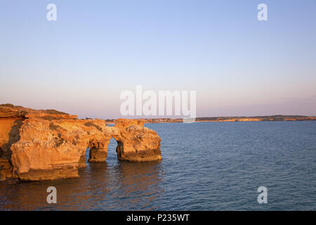 Italie, Sardaigne, West Coast, Oristano, péninsule de Sinis, Putzu Idu, Banque D'Images