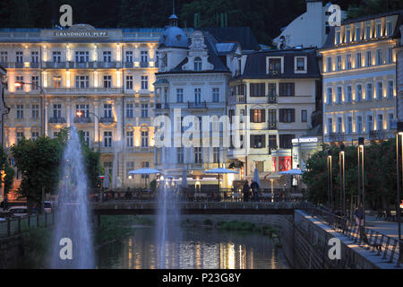 République tchèque, Karlovy Vary, Grandhotel Pupp, Banque D'Images