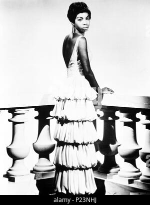 La cantante Nina Simone. Banque D'Images