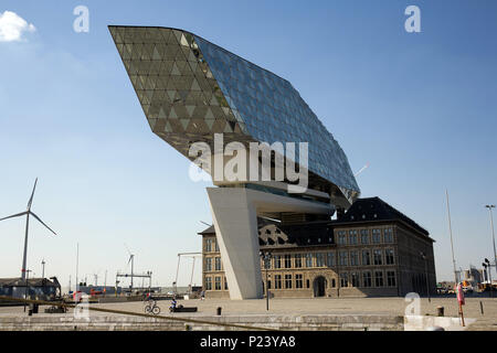 L'Autorité portuaire d'Anvers, Belgique, créé par le grand architecte Zaha Hadid Banque D'Images