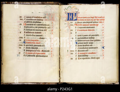 . Rencontre Psalter-Hours - KO 79 K 11 - Calendrier pour le mois de juillet - Folio 7r . Calendrier pour le mois de juillet - Folio 7r . 1453 Handschrift Bout 79K11 Psalter-Hours - 43 KB 79 Bout K 11 - Calendrier pour le mois de juillet - Folio 7r Banque D'Images