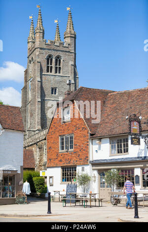 Église Saint Mildreds, Tenterden, Kent, UK Banque D'Images