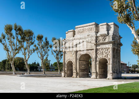 Orange, Vaucluse, Provence-Alpes-Côte d'Azur, France, Arc de Triomphe d'Orange, du patrimoine culturel mondial de l'UNESCO Banque D'Images