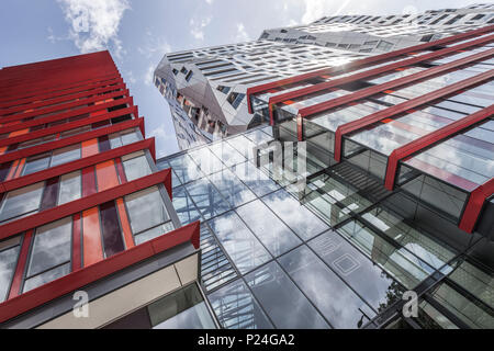 L'architecture moderne à Rotterdam Banque D'Images