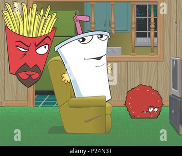 Titre original : AQUA TEENHUNGER VIGUEUR COLON MOVIE FILM POUR LES THÉÂTRES. Titre en anglais : 2007Aqua Teen Hunger Force COLON MOVIE FILM POUR LES THÉÂTRES. Directeur du film : MATT MAIELLARO, DAVE WILLIS. Année : 2007. Credit : ADULT SWIM/WILLIAMS STREET / Album Banque D'Images