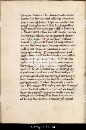 . - Kattendijkekroniek cronicke Die historie de die van Hollant, van van Vrieslant Zeelant ende ende van den stichte van Uutrecht ende van veel landen die hommes hierna nomen sal - KO KW 1900 UN 008, folium 328v . Folium 328v à partir de l'Kattendijkekroniek (ca. 1491) de la collection de la Bibliothèque Nationale des Pays-Bas. Entre 1491 et 1493 Kattendijkekroniek 163 (ca. 1491) - KO KW 1900 UN 008, folium 328v Banque D'Images