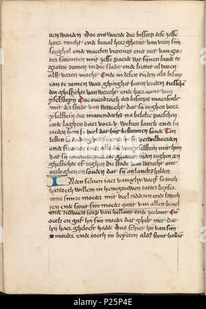 . - Kattendijkekroniek cronicke Die historie de die van Hollant, van van Vrieslant Zeelant ende ende van den stichte van Uutrecht ende van veel landen die hommes hierna nomen sal - KO KW 1900 UN 008, folium 317v . Folium 317v à partir de l'Kattendijkekroniek (ca. 1491) de la collection de la Bibliothèque Nationale des Pays-Bas. Entre 1491 et 1493 Kattendijkekroniek 163 (ca. 1491) - KO KW 1900 UN 008, folium 317v Banque D'Images