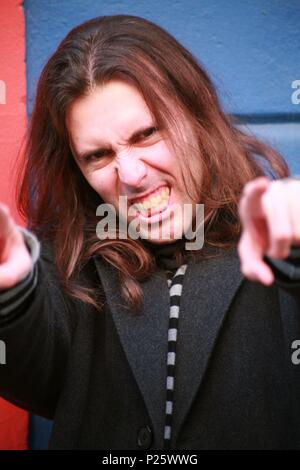 14/11/2007 ; Cines Verdi, Barcelone, Presentación de 'La luna en botella' dirigida por Grojo, interpretada por Edu Soto, Bárbara Goenaga y Jové Pep. Banque D'Images