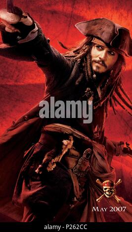 Titre original : PIRATES OF THE CARIBBEAN : AT WORLDS END. Titre en anglais : PIRATES OF THE CARIBBEAN : AT WORLDS END. Film Réalisateur : Gore Verbinski. Année : 2007. Credit : WALT DISNEY PICTURES / Album Banque D'Images