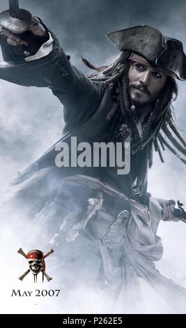 Titre original : PIRATES OF THE CARIBBEAN : AT WORLDS END. Titre en anglais : PIRATES OF THE CARIBBEAN : AT WORLDS END. Film Réalisateur : Gore Verbinski. Année : 2007. Credit : WALT DISNEY PICTURES / Album Banque D'Images