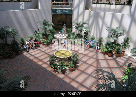 Collection Robert Lehman Courtyard au Metropolitan Museum of Art, New York, USA Banque D'Images