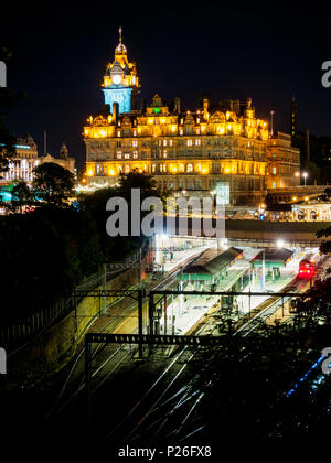 La gare de Waverley, Edinburgh, Ecosse, Grande-Bretagne, Europe Banque D'Images