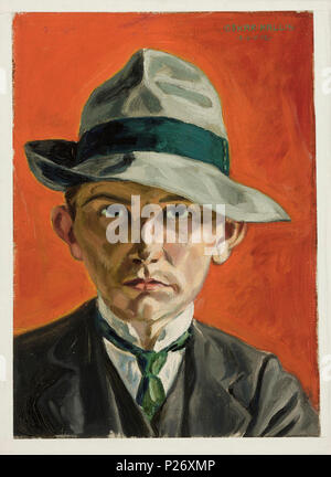 . Self Portrait . Eesti : Autoportree'. Õlimaal. MUIS : TKM TR 9141 M 1758 . 1912. Oskar Kallis 25 Autoportree Oskar Kallis Banque D'Images