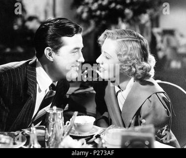 Titre original : EASY LIVING. Titre en anglais : EASY LIVING. Directeur de film : MITCHELL LEISEN. Année : 1937. Stars : RAY MILLAND, JEAN ARTHUR. Credit : PARAMOUNT PICTURES / Album Banque D'Images