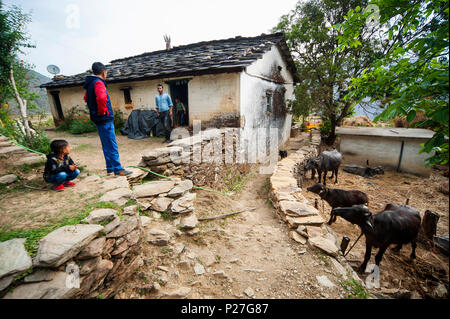 Chambre à Dalkanya village, Uttarakhand, Etiópia Banque D'Images