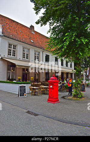 La populaire Marieke Van Brugghe restaurant à proximité du centre de Bruges ou Brugge, Belgique Banque D'Images