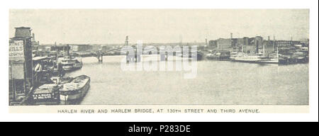 (King1893NYC) pg200 ET HARLEM HARLEM RIVER BRIDGE, au 130e Rue et 3e avenue. Banque D'Images