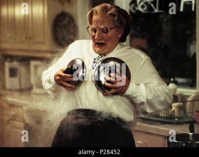 Titre original : Mme. DOUBTFIRE. Titre en anglais : Mme. DOUBTFIRE. Directeur de film : Chris Columbus. Année : 1993. Stars : ROBIN WILLIAMS. Crédit : 20TH CENTURY FOX / Album Banque D'Images