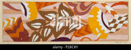 109 Dessin, dessin textile- Harlekin (Harlequin), 1911-13 (CH) 18631329 Banque D'Images