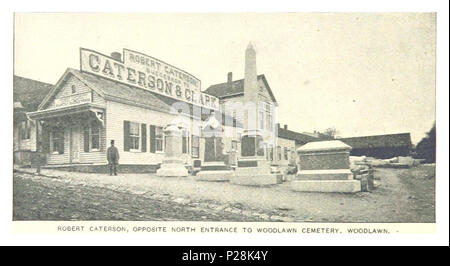 (King1893NYC) pg872 ROBERT Caterson and colleagues, EN FACE DE L'ENTRÉE DE WOODLAWN CEMETERY. Le WOODLAWN. Banque D'Images