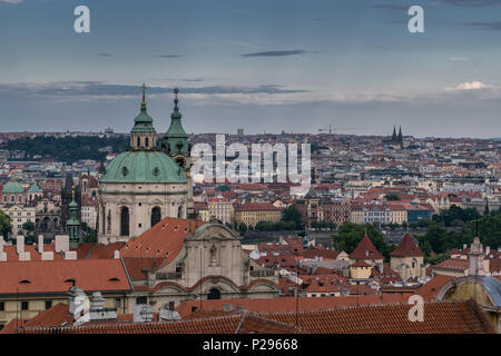 Vue sur la ville de Prague, du château de Prague Banque D'Images