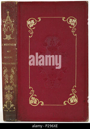 . Band van Rood segrijn . Nederlands : Inhoud : Jacobus Wertheim. ... Spécimen de consulibus Batavis mercatorum. Trajecti ad Rhenum, 1851. . 1851 ; van segrijn bande 29 rood-KONB12-326A85 Banque D'Images