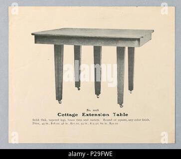 222 photographie, la conception de la table d'extension chalet, 1900-05 (CH) 18680729 Banque D'Images