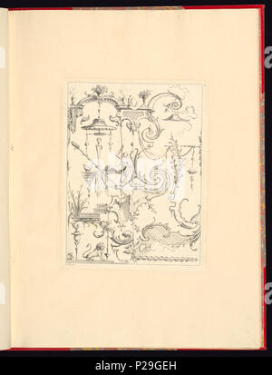 268 caractères, nouveau livre de principes d'Balzac particulièrement pour trouver un nombre infini de formes qui, d'après les dessins de Gillot. Peintre du Roy, gravé par Huquier ; pl. (4 CH) 18272751 Banque D'Images