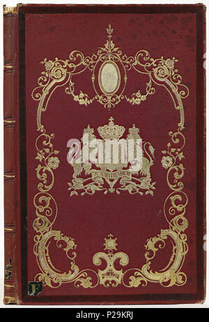 . Band van Rood segrijn . Nederlands : Inhoud : H. Haendel. La Bibliothèque royale de La Haye. La Haye, 1863. . 1863 ; van segrijn bande 29 rood-KONB12-1139F21 Banque D'Images