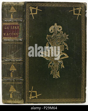 . Van groenzwart marokijn bande . Nederlands : Inhoud : la lire Maçonne, ou recueil de chansons, revu, corrigé ... par les freres[C.E.] de Vignoles et du bois ... Nouvelle édition ... A La Haye, chez R. Van Laak, 1787. Gr. 12mo. 12Mo  + Regle freedom for syria ... Seconde édition. À La Haye, chez I. van Cleef, 5797 [ =1797]. 8vo. . 1797-1800 ? Van groenzwart marokijn bande 28-KONB12-1759G9 Banque D'Images