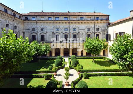 L'Italie, Lombardie, Mantoue (Mantova), classée au Patrimoine Mondial de l'UNESCO, le Palais des Doges, célèbre résidence de la famille Gonzague Banque D'Images