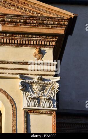 L'Italie, Lombardie, Mantoue (Mantova), classée au Patrimoine Mondial de l'UNESCO, la Basilique de Sant Andrea Banque D'Images