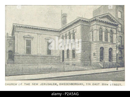 (King1893NYC) pg394 ÉGLISE DE LA NOUVELLE JÉRUSALEM, SWEDENBORGIAN, 114 EAST 35TH STREET. Banque D'Images