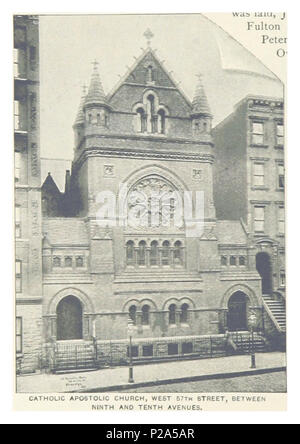 (King1893NYC) pg396 église catholique apostolique, à l'ouest 57e Rue, BETWEENNINTH ET DIXIÈME AVENUES. Banque D'Images