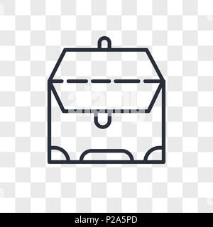 Icône vecteur porte-documents isolé sur fond transparent, concept logo porte-documents Illustration de Vecteur