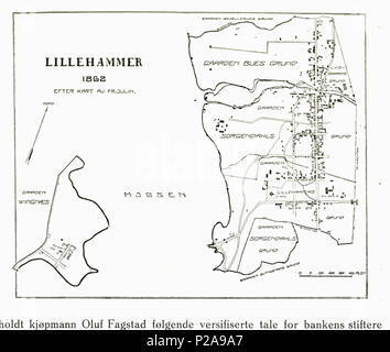. Norsk bokmål : Illustrasjon hentet fra boken '1827-1927' Lillehammer og av sortie av (Lillehammer 1927) . avant 1927. Inconnu Illustrasjon hentet fra boken '1827-1927' Lillehammer og av sortie av (Lillehammer 1927) 202 non-nb digibok 201210100601200161 Banque D'Images