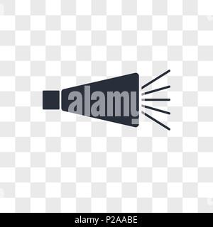 Crécelle icône vecteur isolé sur fond transparent, crécelle concept logo Illustration de Vecteur