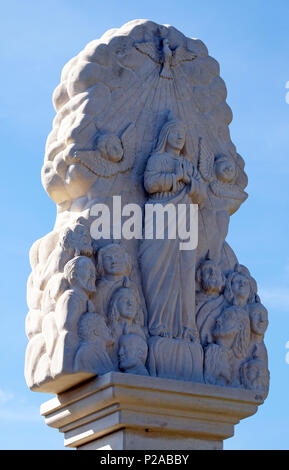 Descente de l'Esprit Saint sur les apôtres, la manière de Marie dans Klenovnik, Croatie Banque D'Images