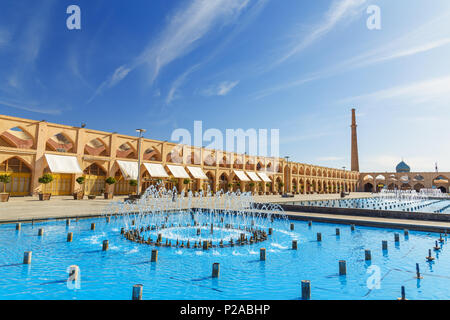 Avis de l'Imam Ali Square à Ispahan. L'Iran Banque D'Images